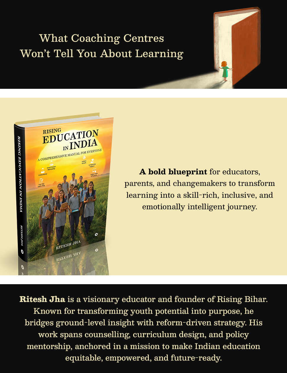 Rising Education in India book cover